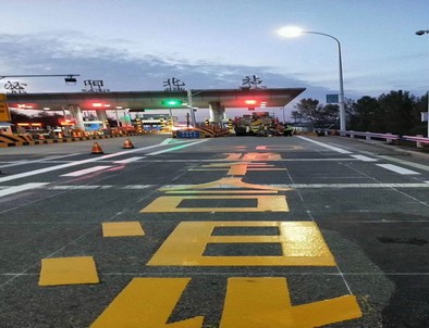 商洛商洛高速道路划线施工